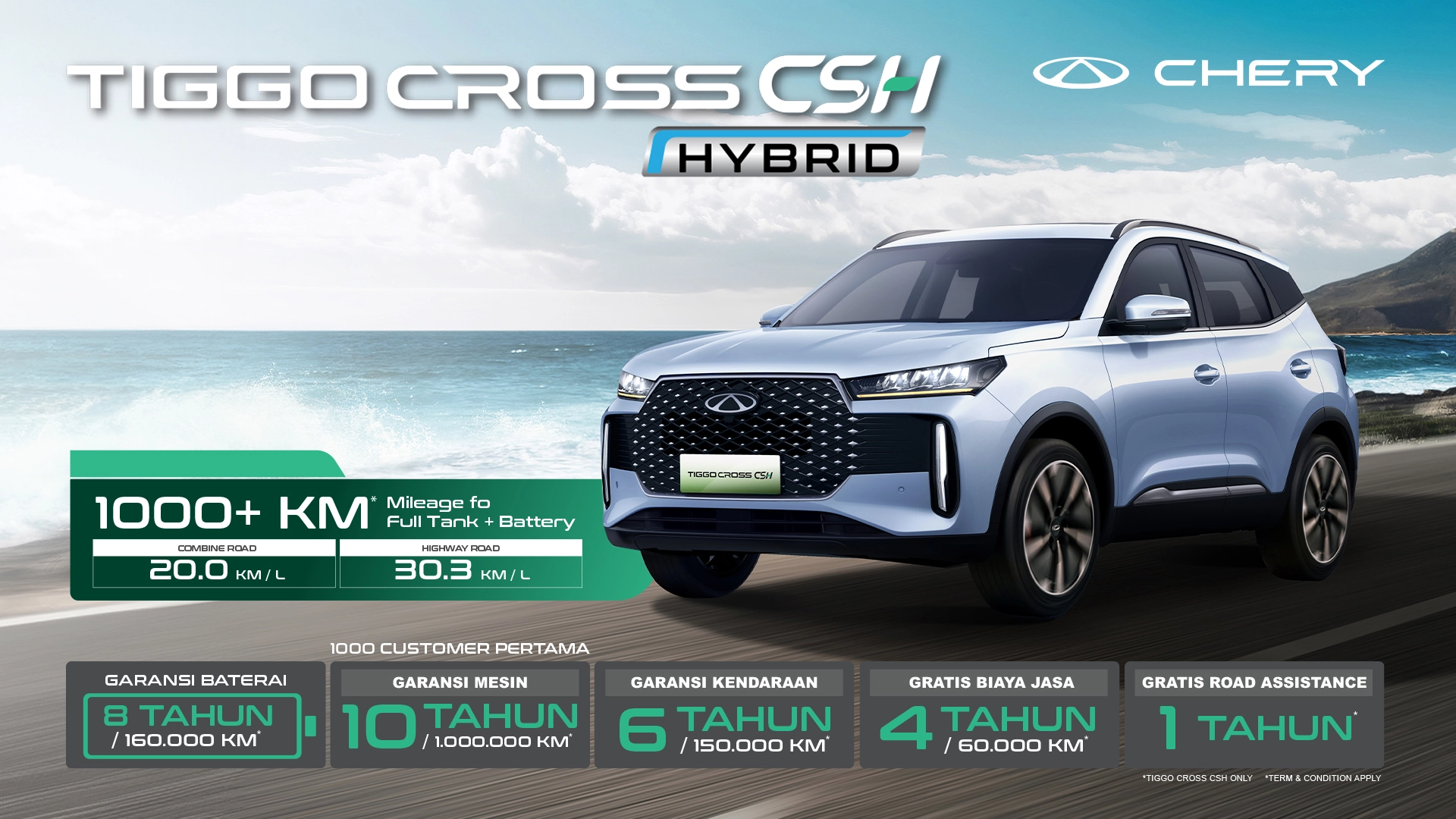 Pricelist Chery Tiggo Cross CSH OTR Medan | Pekanbaru