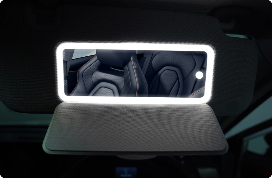 Chery Omoda C5 Sunvisor Futuristik dengan Cermin Rias + Lampu