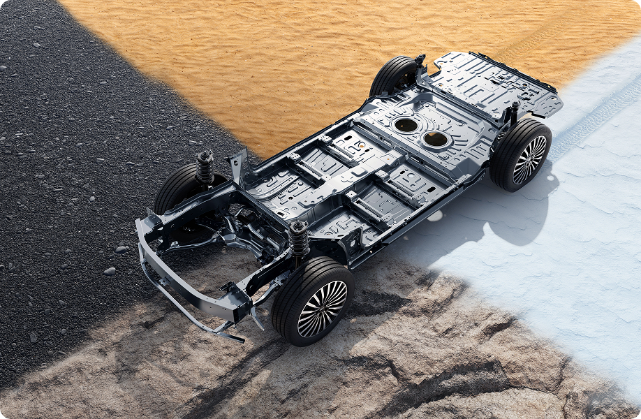 Chery Tiggo 8 CSH Comfortable Chassis Optimize Vibration Reduction For Less Bumps